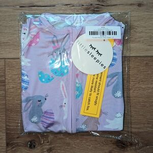 NWT / NIP little sleepies 2t Lavender Hoppy Days zippy Baby Girl